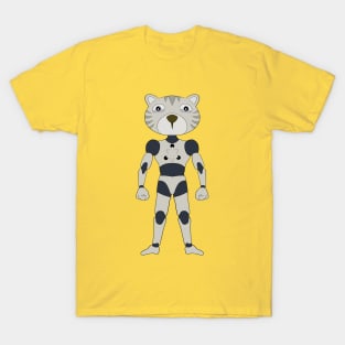 Futuristic robot android tiger T-Shirt